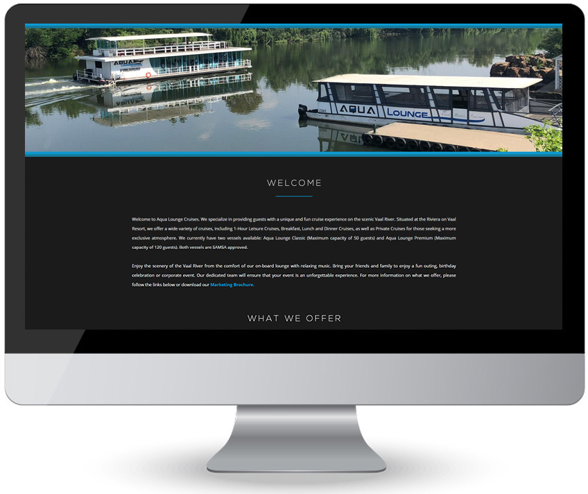 Aqua Lounge - Website Design