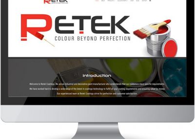 Screen Web Design Retek Paint