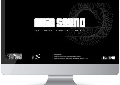 screen web design epic sound
