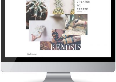 screen web design kenosis art studio