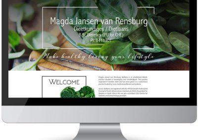 screen web design wedding web design dietitians on vaal