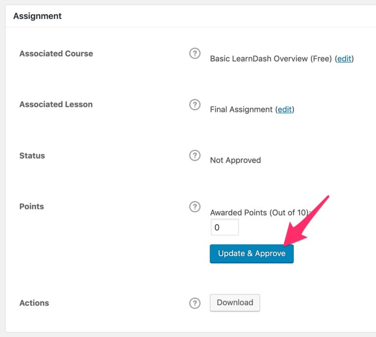lms quick approve assignment admin 1